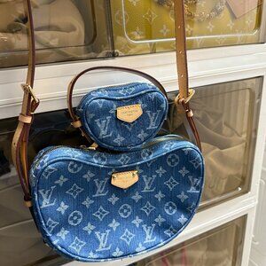 STUNNING DENIM DUAL FASHION BAGS-JUST ARRIVED IN STOCK w/LV BOX and BAG!
